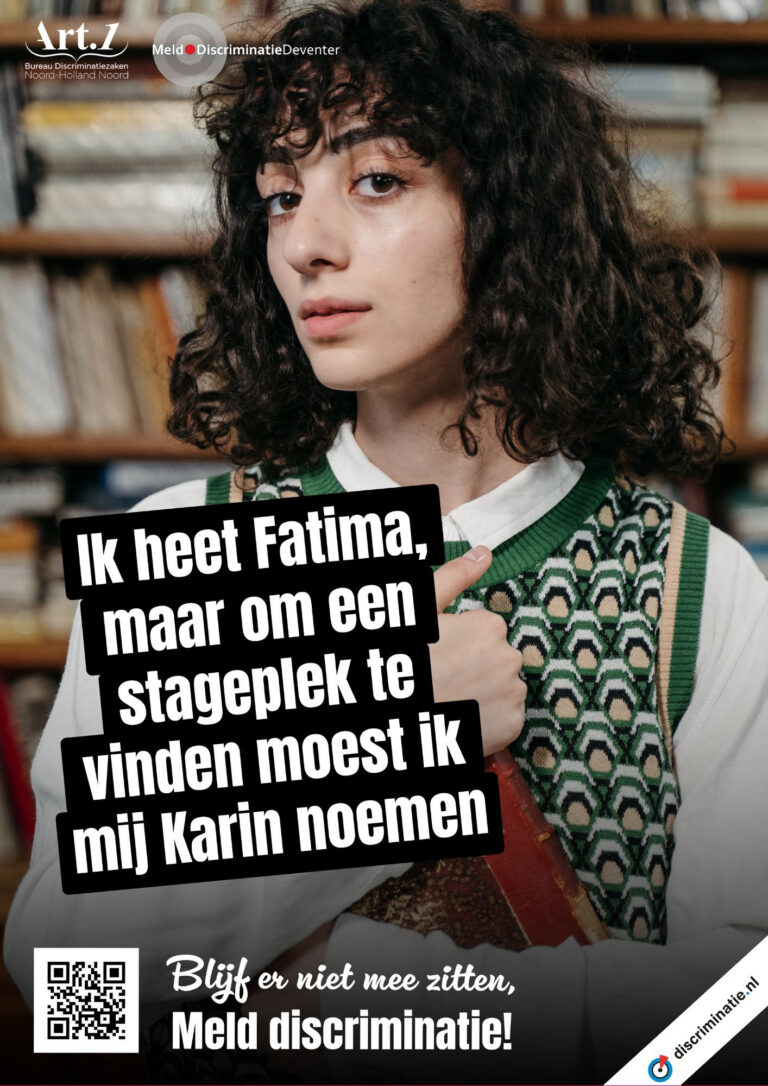 Postercampagne Discriminatie Meldpunt