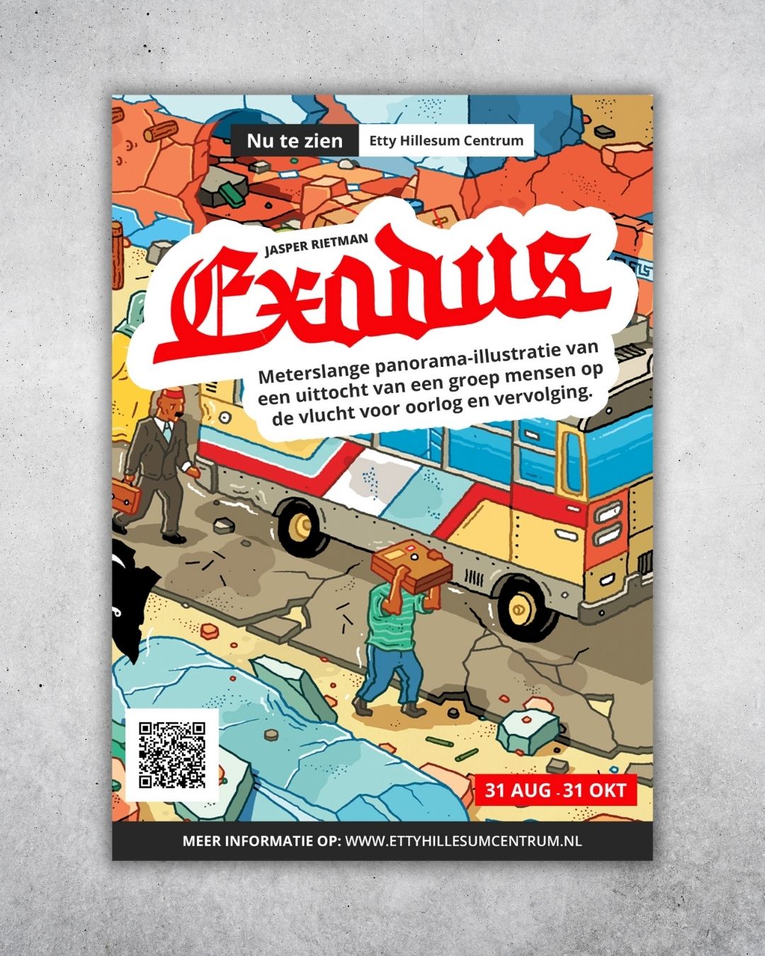 Poster tentoonstelling "Exodus"